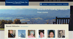 Desktop Screenshot of hennesseysfuneralhome.com