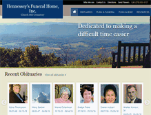 Tablet Screenshot of hennesseysfuneralhome.com